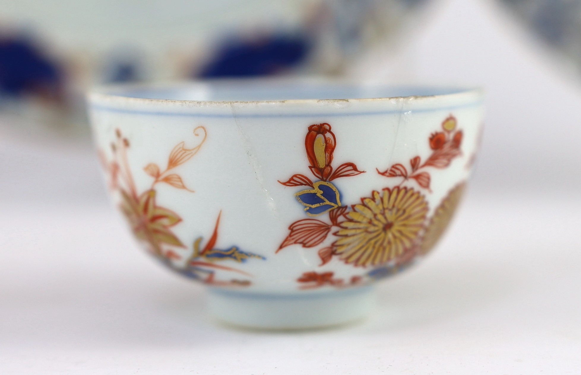 A Chinese export armorial part dinner and tea service, Kangxi period, c.1720